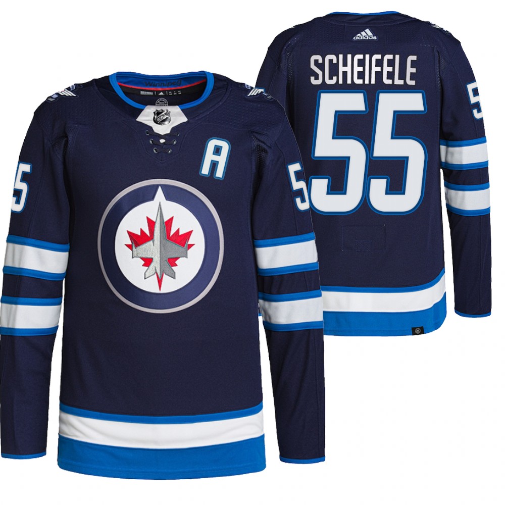 Mark Scheifele Winnipeg Jets Navy Authentic Pro Home Jersey