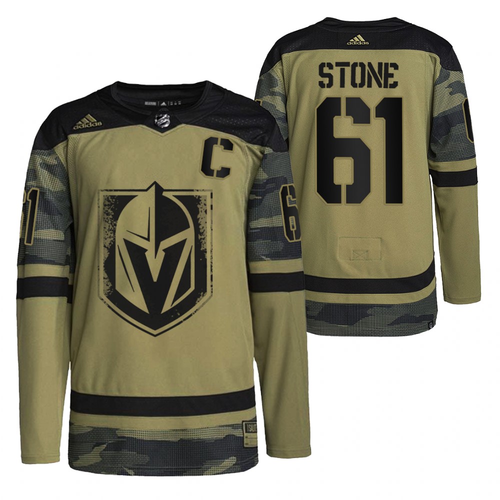 Mark Stone 2021-22 Vegas Golden Knights Camo Military Appreciation Jersey