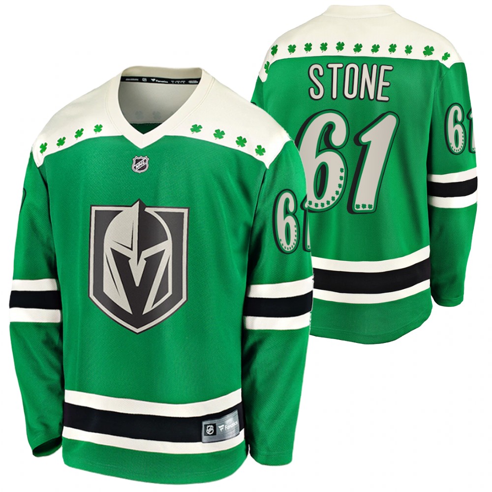 Mark Stone Golden Knights 2021 St Patricks Day Green #61 Jersey
