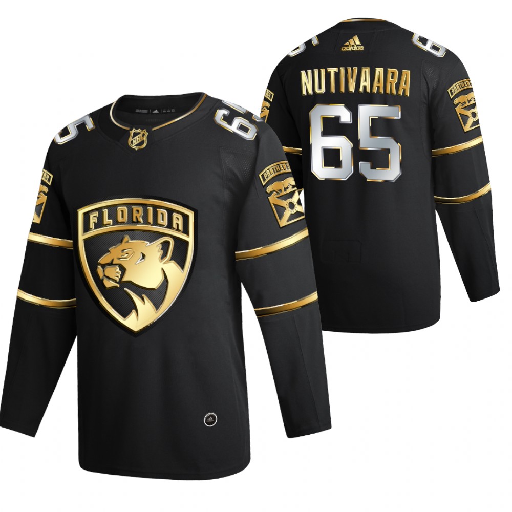 Markus Nutivaara Florida Panthers Black 2021 Golden Edition Jersey Limited Authentic