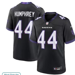 Marlon Humphrey Baltimore Ravens Nike Alternate Game Jersey - Black
