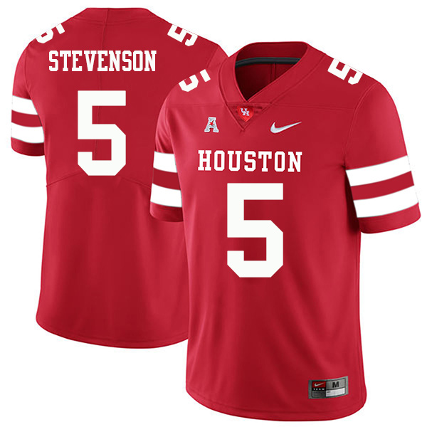 Marquez Stevenson Houston Cougars Men's Jersey - #5 NCAA Red Stitched Authentic