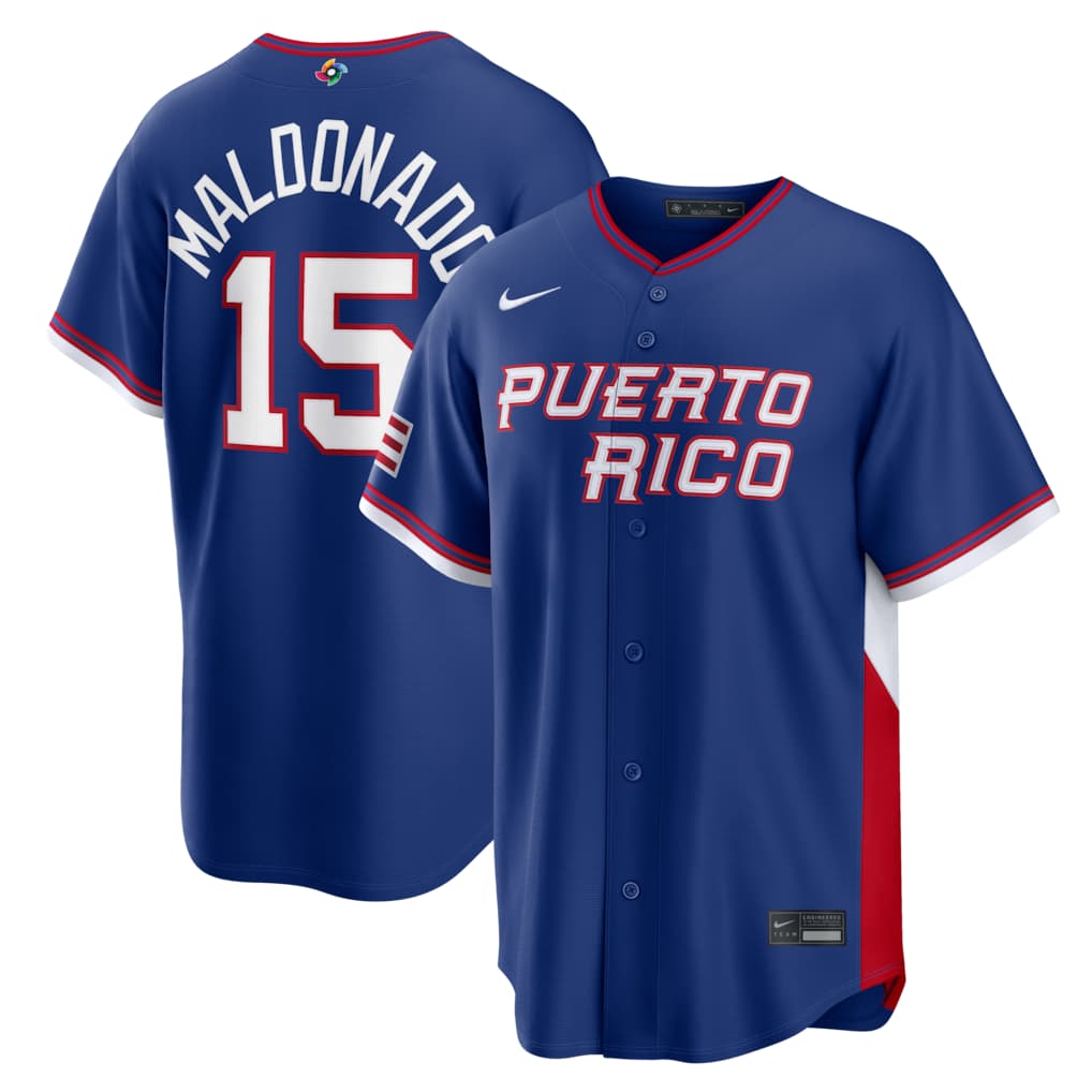 Martín Maldonado Puerto Rico Baseball Nike 2026 World Baseball Classic Road Stadium Jersey - Royal