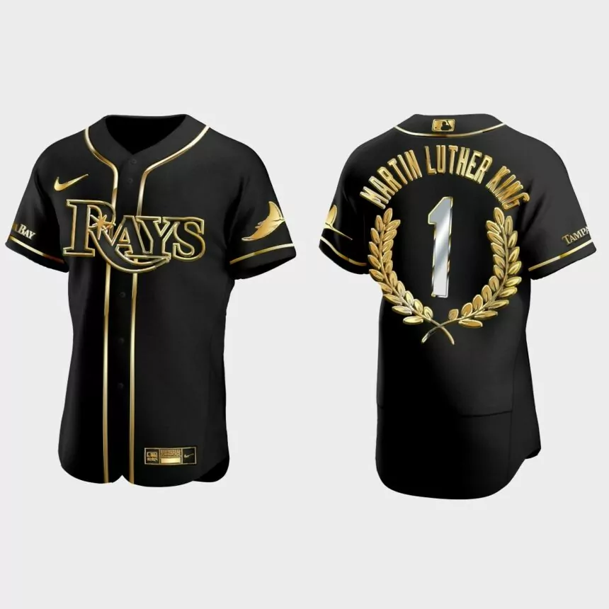 Martin Luther King Tampa Bay Rays Golden Edition Jersey – Black