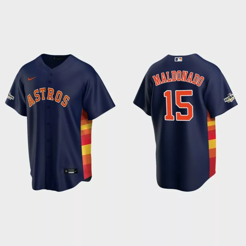Martin Maldonado Houston Astros 2022 Postseason Replica Jersey – Navy