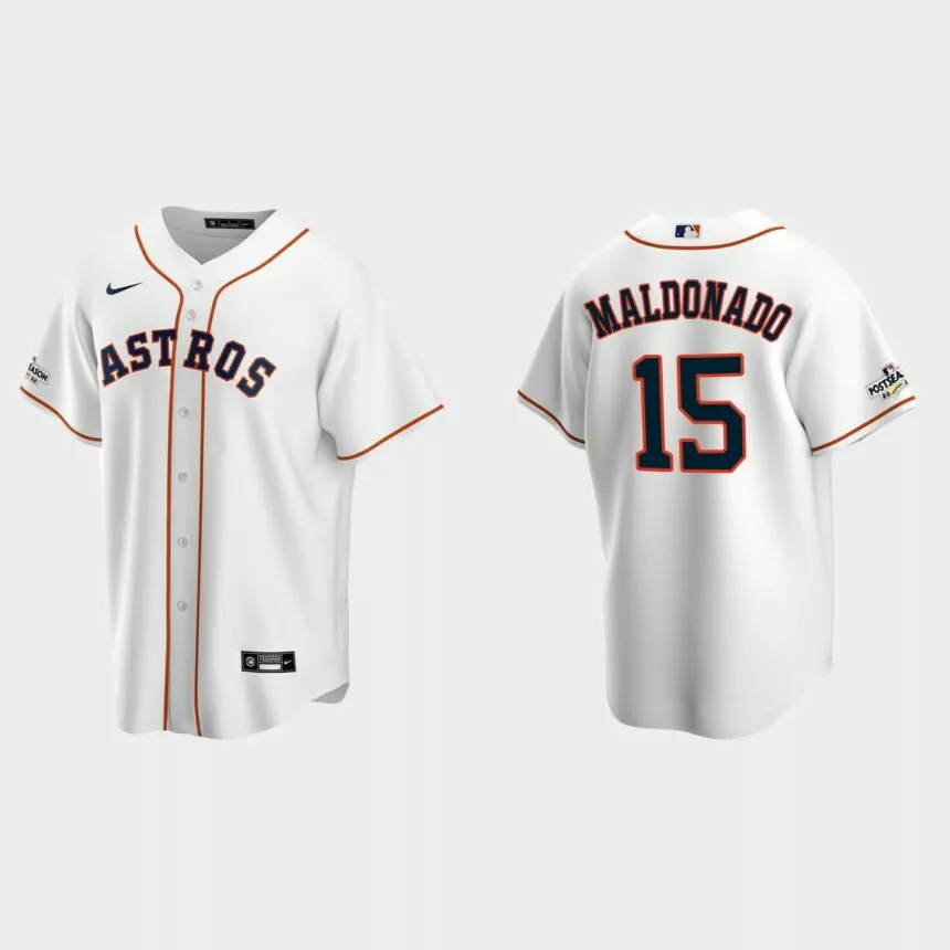 Martin Maldonado Houston Astros 2022 Postseason Replica Jersey – White
