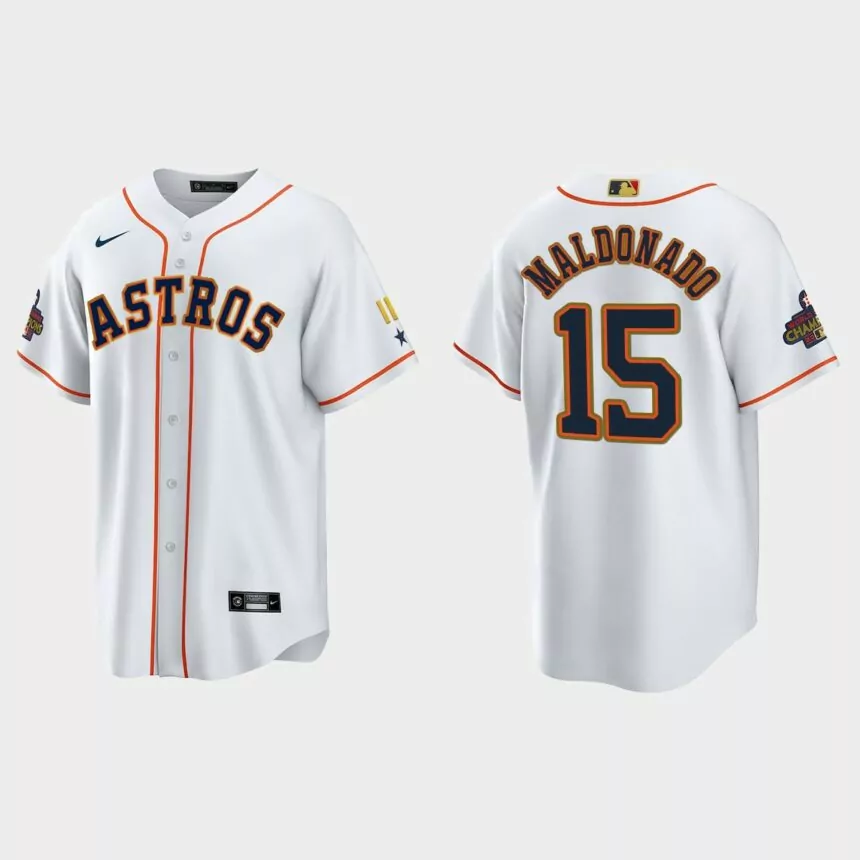 Martin Maldonado Houston Astros 2023 Gold Program Jersey – White