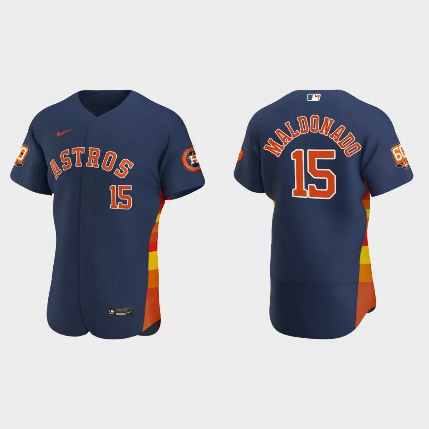 Martin Maldonado Houston Astros 60th Anniversary Authentic Jersey – Navy
