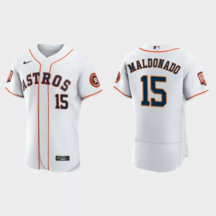 Martin Maldonado Houston Astros 60th Anniversary Authentic Jersey – White