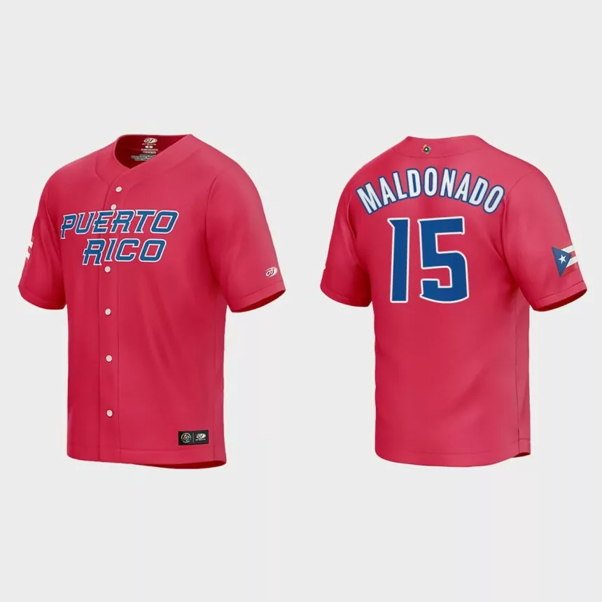 Martin Maldonado Puerto Rico Baseball 2023 World Baseball Classic Jersey – Red