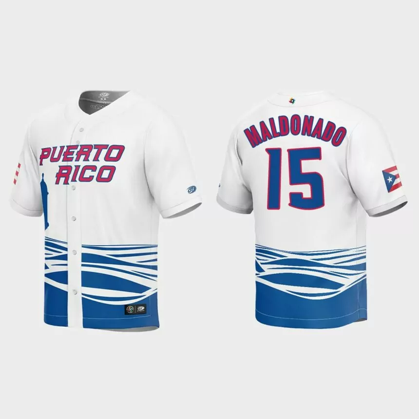 Martin Maldonado Puerto Rico Baseball 2023 World Baseball Classic Jersey – White