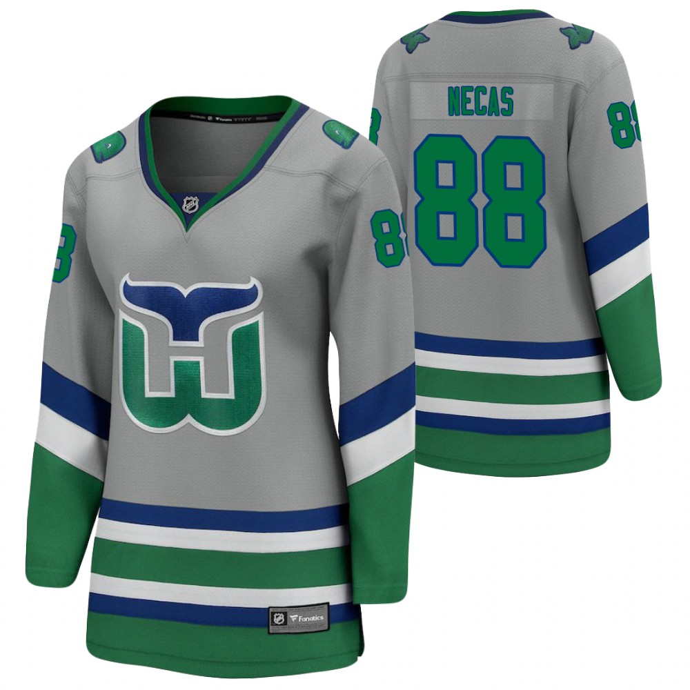 Martin Necas Carolina Hurricanes 2021 Special Edition Gray Women Jersey