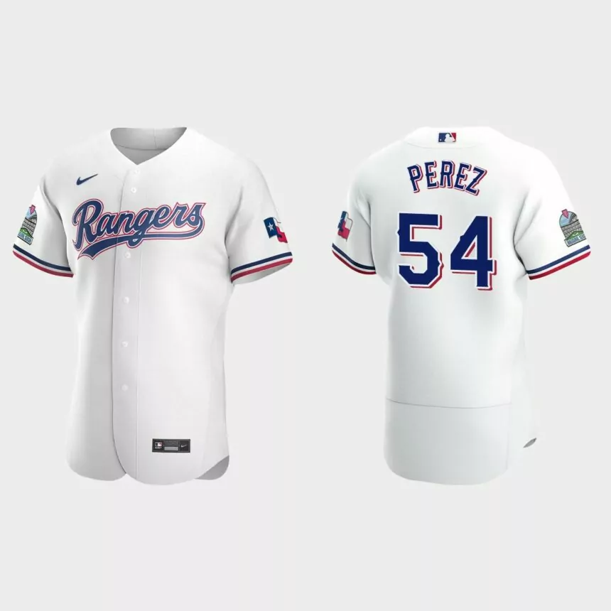 Martin Perez Texas Rangers Authentic Home Jersey – White
