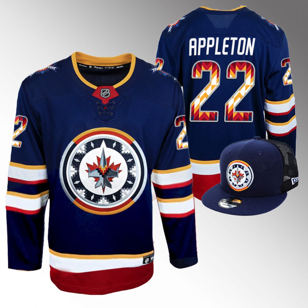 Mason Appleton Jets WASAC Breakaway Jersey Navy Fashion