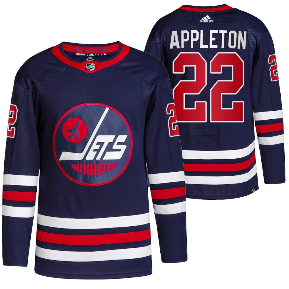 Mason Appleton Winnipeg Jets Navy Alternate Primegreen Authentic Pro Jersey