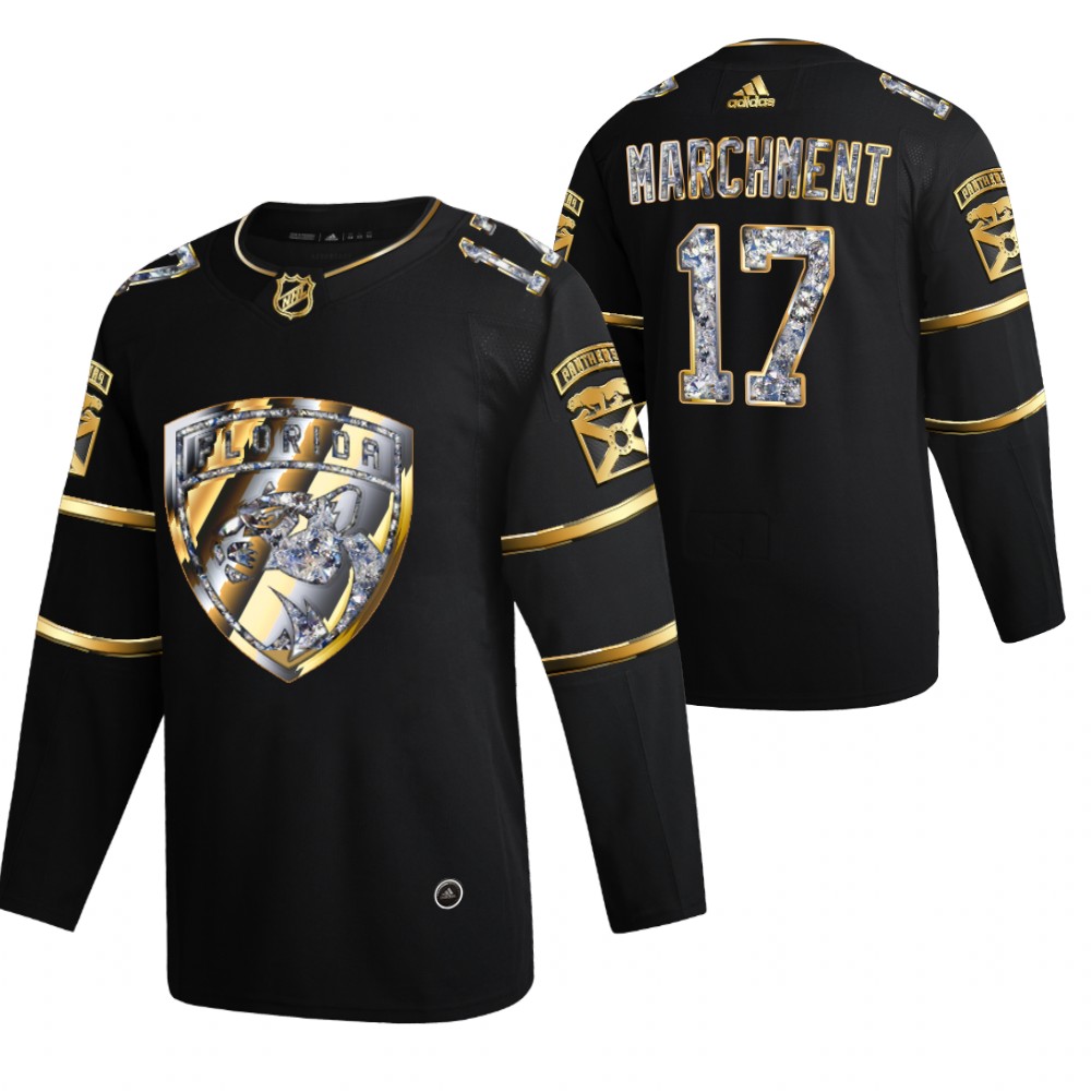 Mason Marchment Panthers #17 Black Diamond Edition 2022 Stanley Cup Playoffs Jersey
