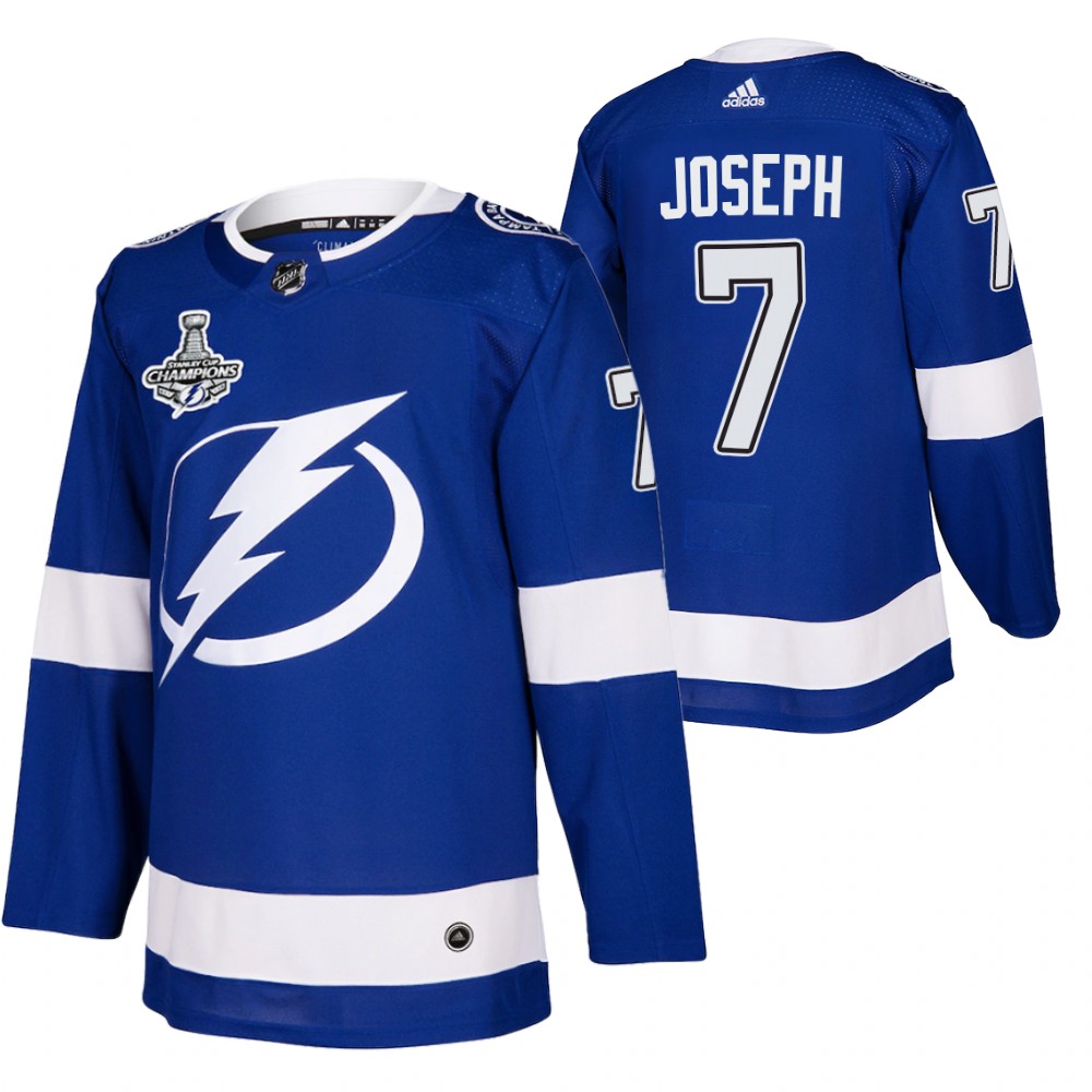 Mathieu Joseph Lightning 2020 Stanley Cup Champions Blue Authentic Home Jersey