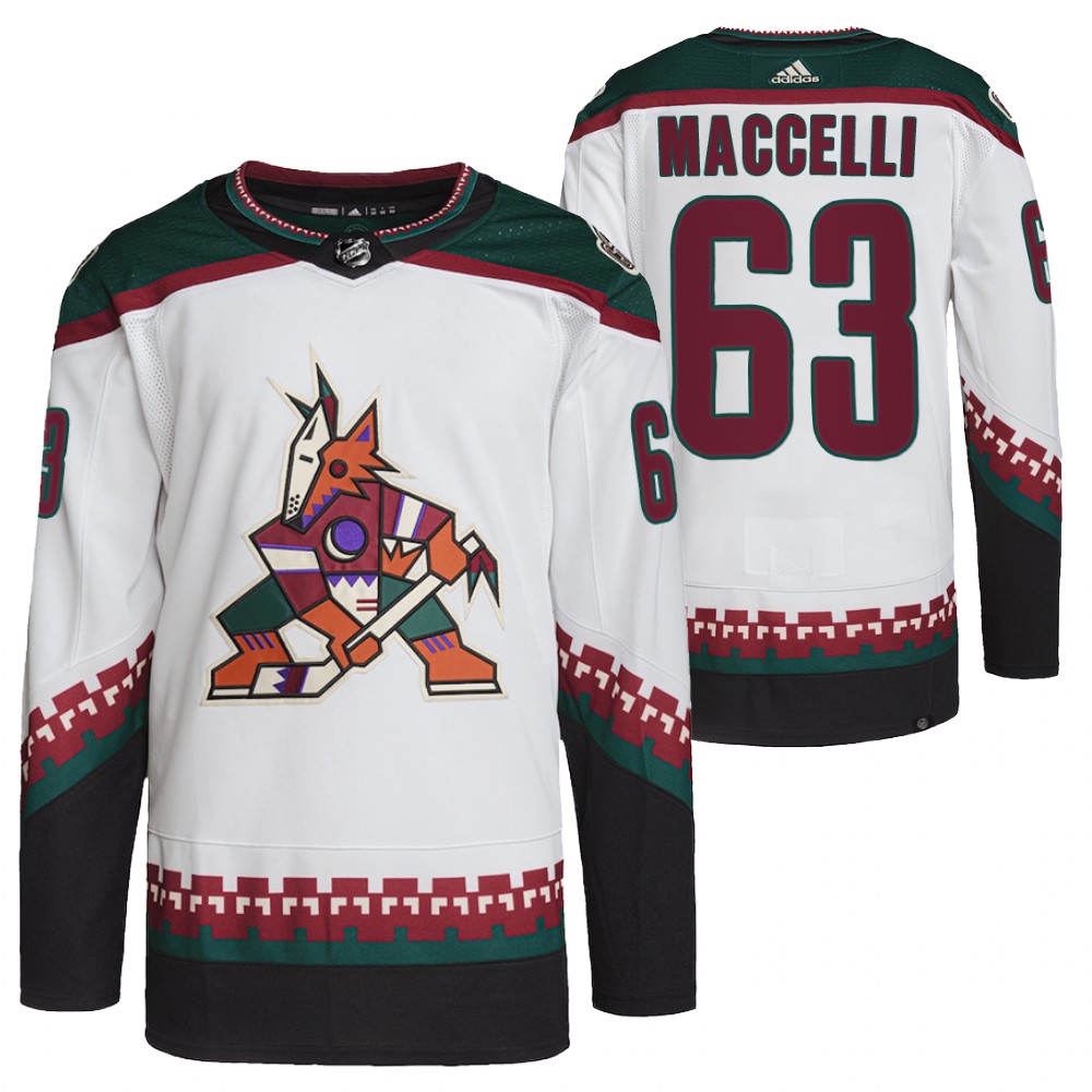 Matias Maccelli Arizona Coyotes White Away Primegreen Authentic Pro Jersey