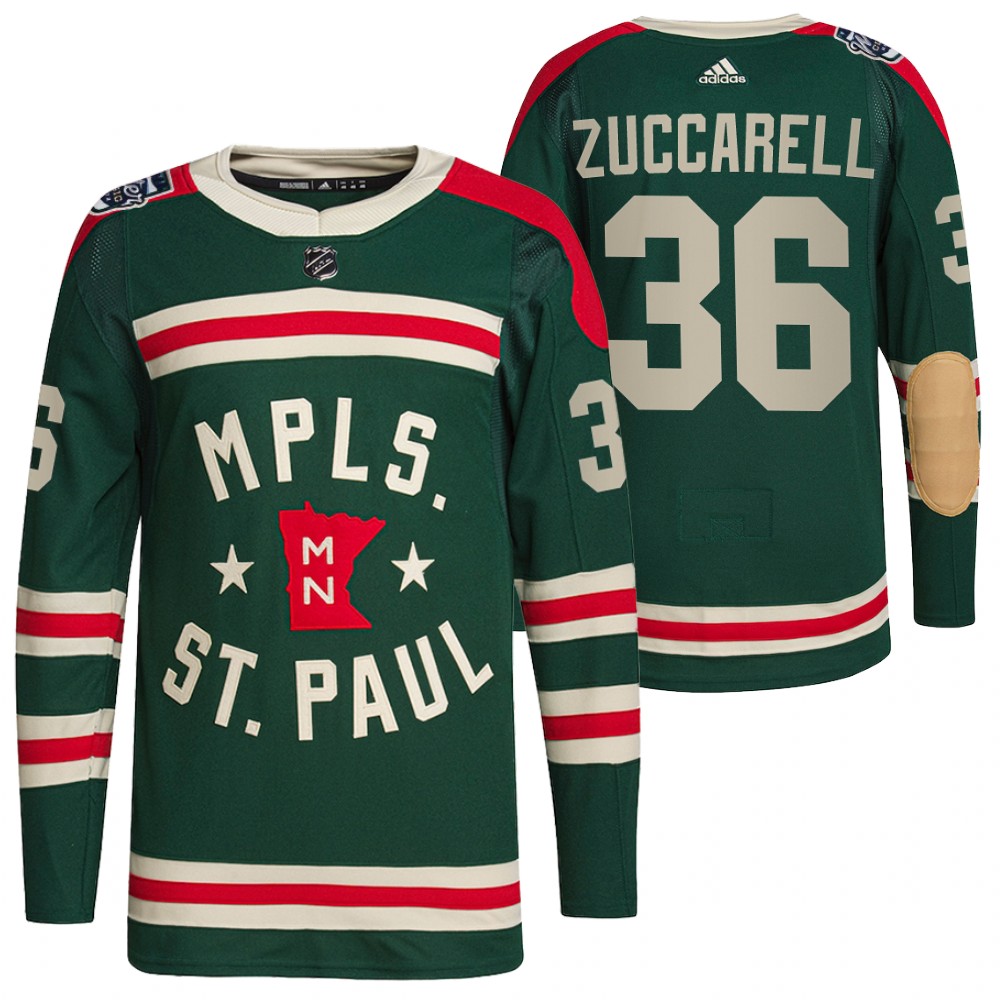 Mats Zuccarello Wild 2022 Winter Classic Green Authentic Jersey