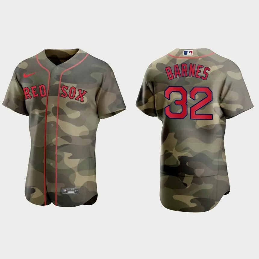 Matt Barnes Boston Red Sox 2021 National Armed Forces Day Authentic Jersey – Camo