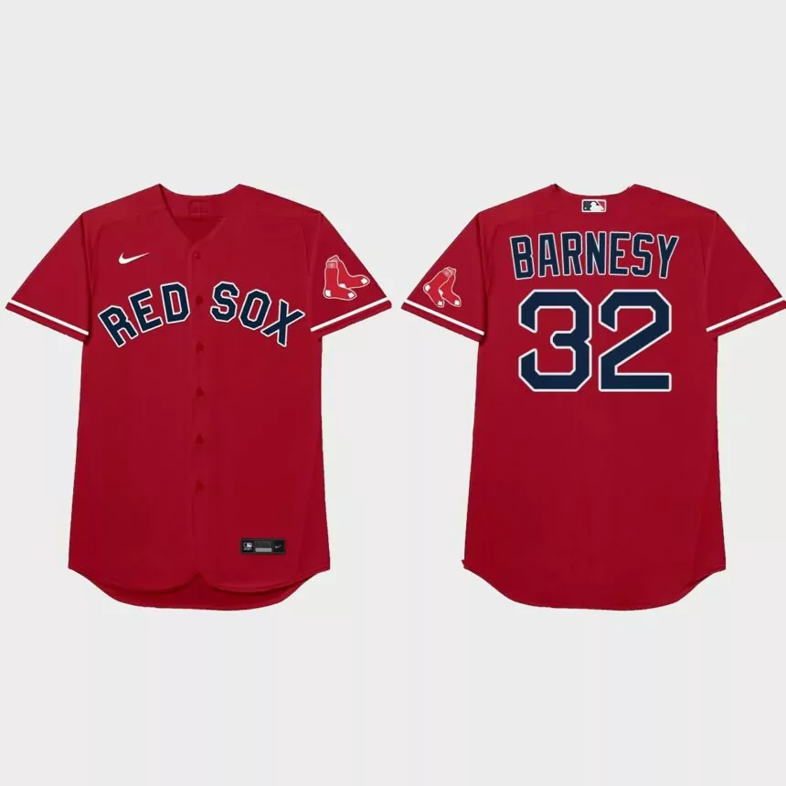 Matt Barnes Nickname Red Sox 2021 Players’ Weekend Barnesy Jersey – Red