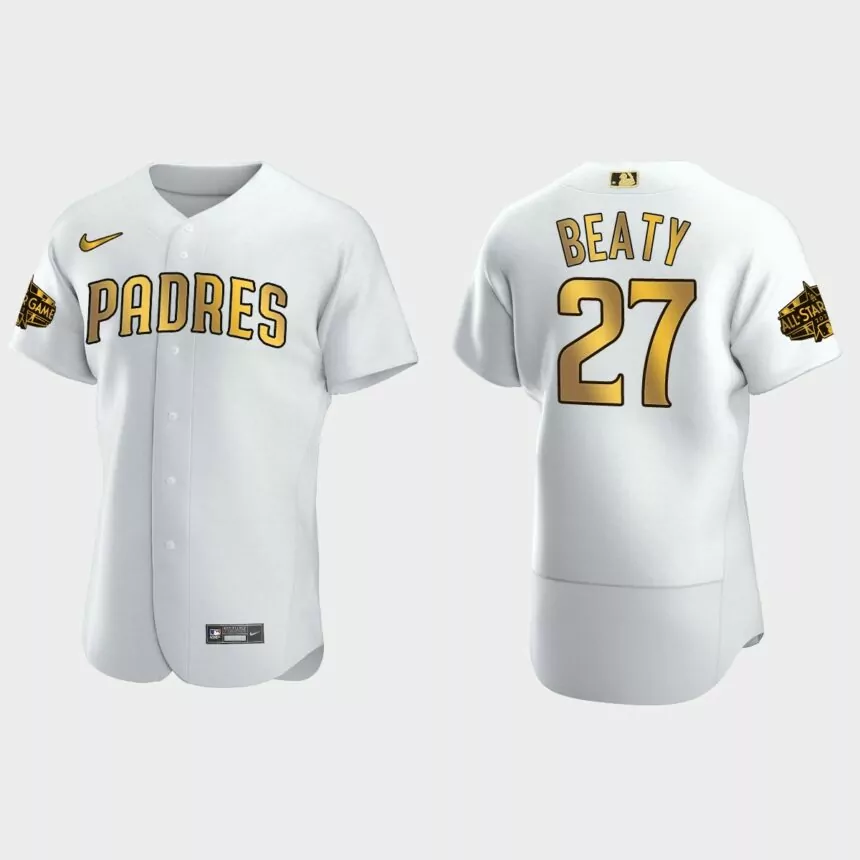 Matt Beaty San Diego Padres 2022 MLB All-Star Game Jersey – White Gold
