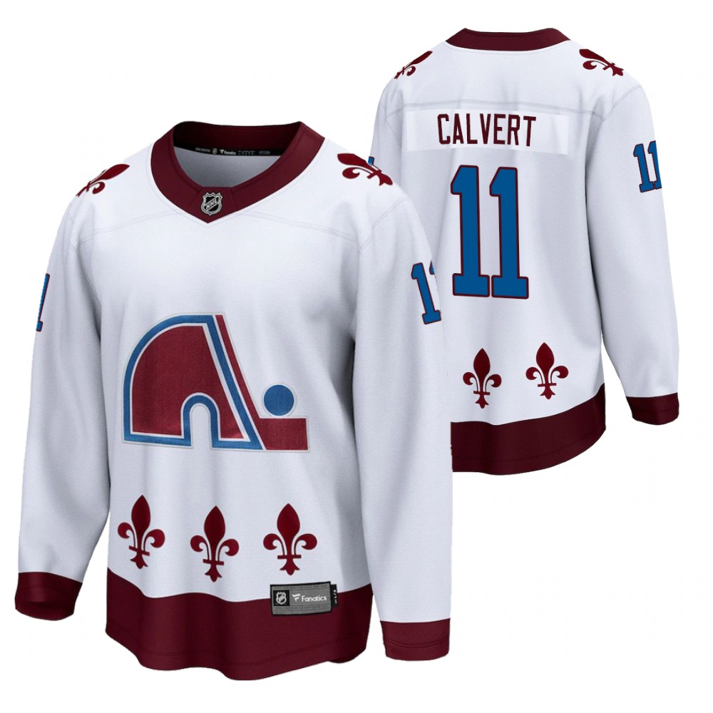 Matt Calvert Colorado Avalanche 2021 Reverse Retro White Men's Jersey Special Edition
