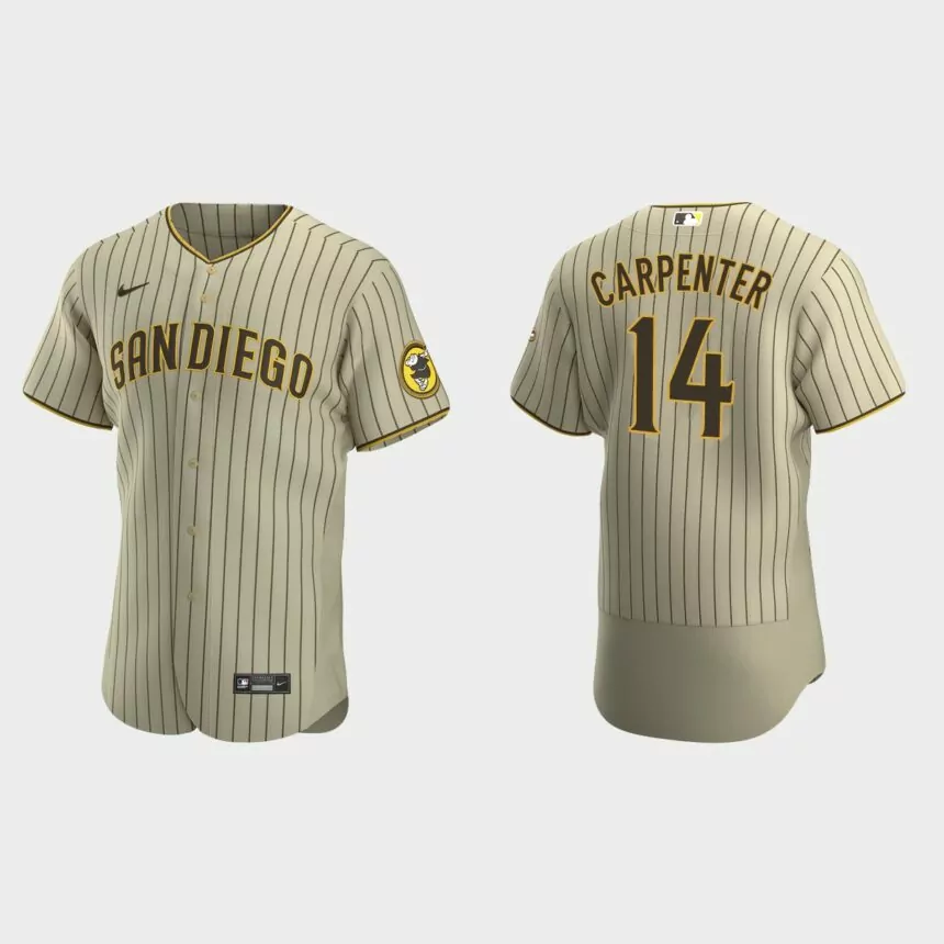 Matt Carpenter San Diego Padres Authentic Alternate Jersey – Tan Brown