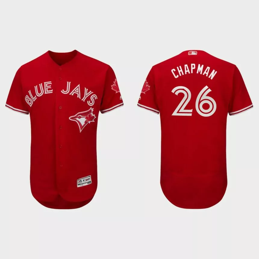 Matt Chapman Toronto Blue Jays Canada Day Flex Base Jersey – Scarlet