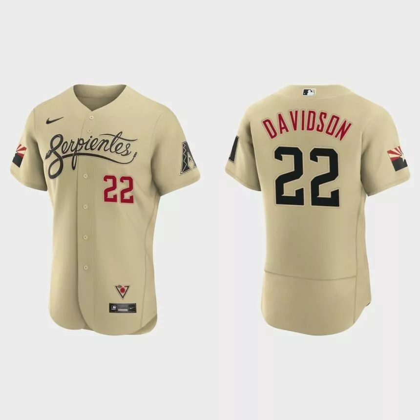 Matt Davidson Arizona Diamondbacks 2021 City Connect Authentic Jersey – Gold.jpg