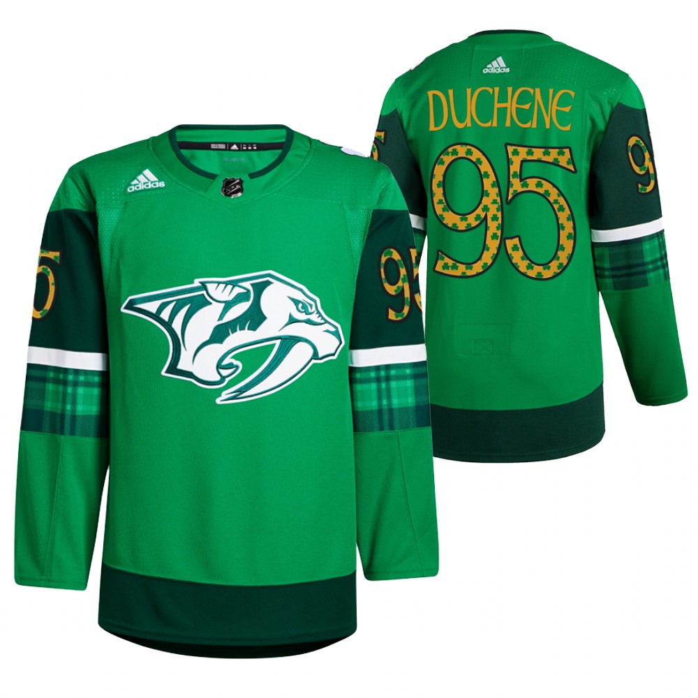Matt Duchene Predators St. Patricks Day Jersey Green Warm-Up
