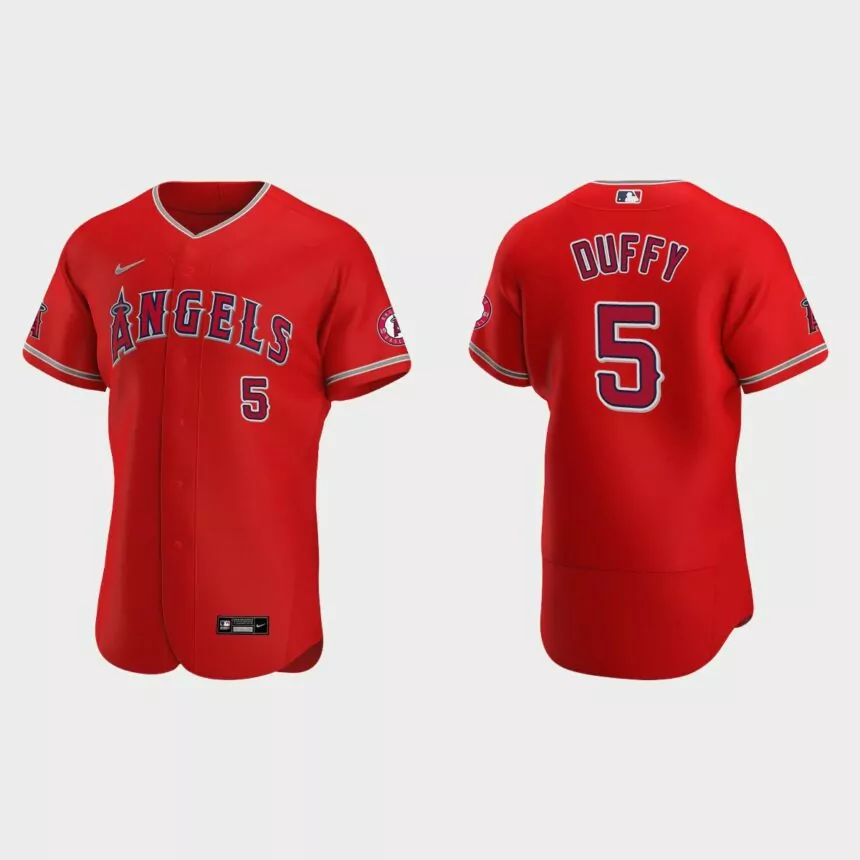 Matt Duffy Los Angeles Angels Authentic Jersey – Red
