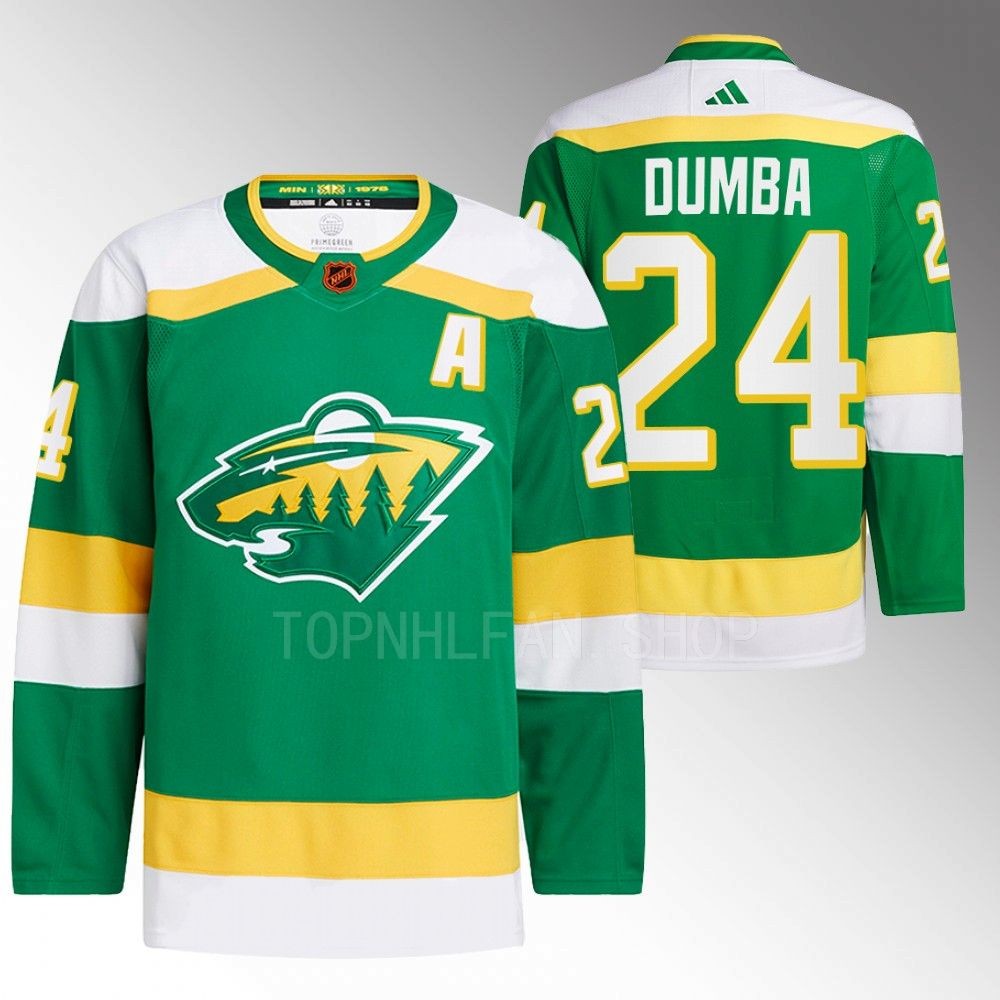 Matt Dumba Minnesota Wild Reverse Retro 2.0 Authentic Pro Green 2022 Jersey