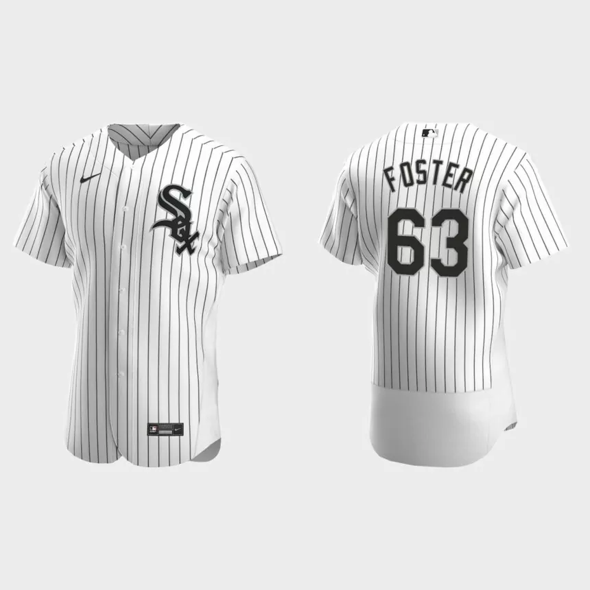 Matt Foster #63 Chicago White Sox Authentic Home Jersey – White