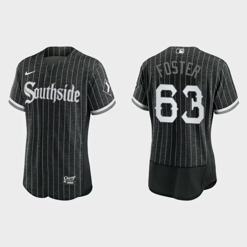 Matt Foster Chicago White Sox 2021 City Connect Authentic Jersey – Black