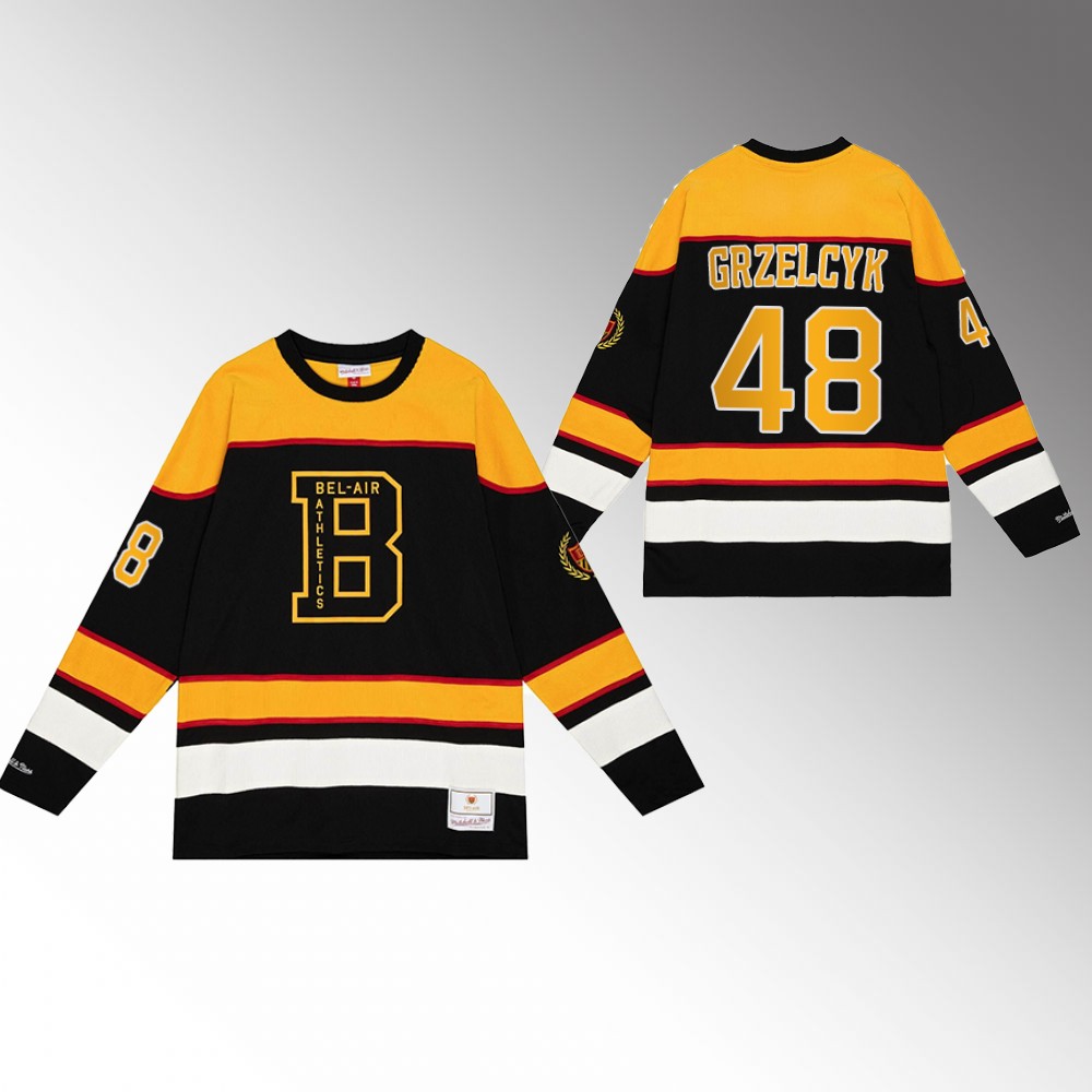 Matt Grzelcyk Bruins NHL X Bel-Air Jersey Black Hockey Stitched