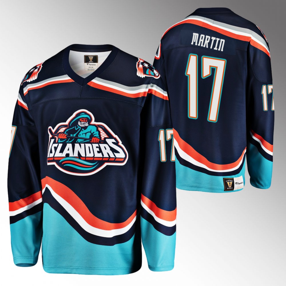 Matt Martin 2022-23 New York Islanders Reverse Retro 2.0 Navy Jersey Replica