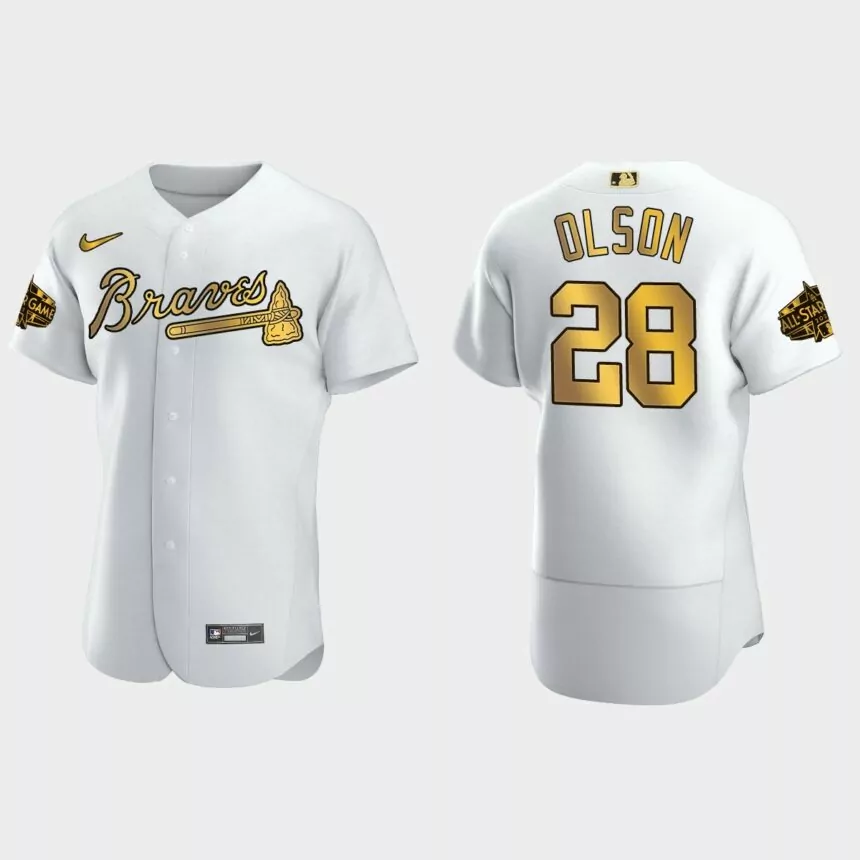 Matt Olson Atlanta Braves 2022 MLB All-Star Game Jersey – White Gold