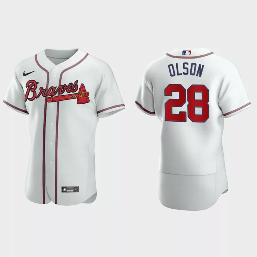 Matt Olson Atlanta Braves Authentic Home Jersey – White