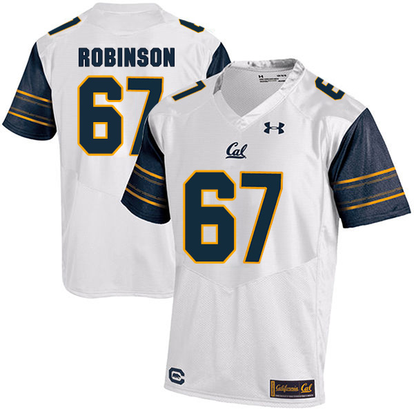 Matt Robinson California Golden Bears Men's Jersey - #67 NCAA White Stitched Authentic