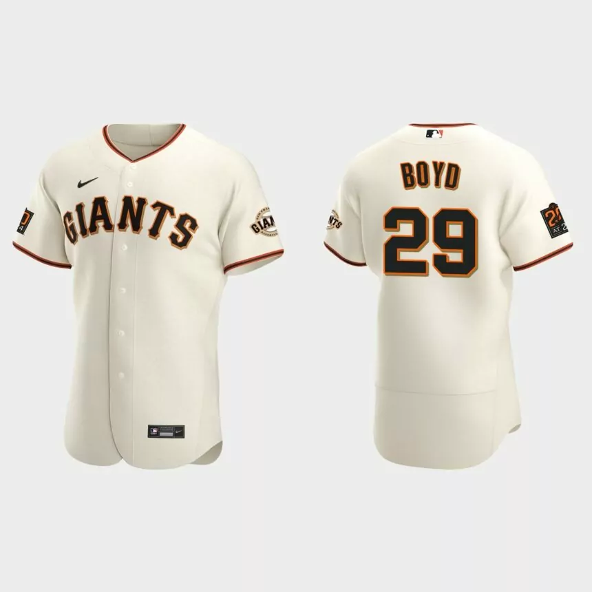 Matthew Boyd San Francisco Giants Authentic Home Jersey – Cream