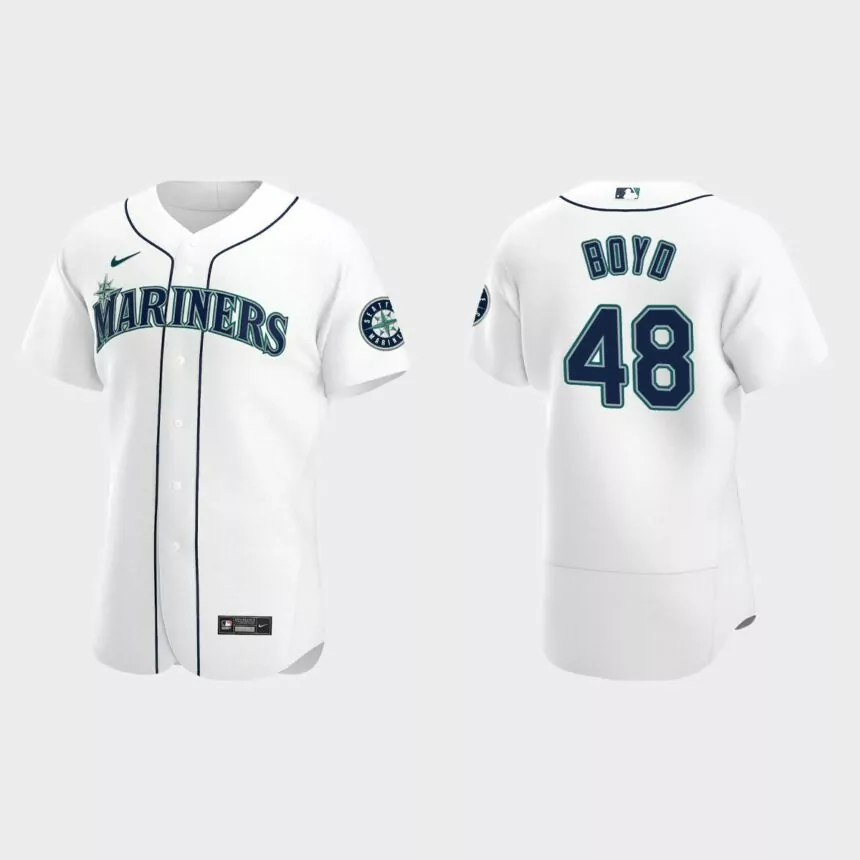 Matthew Boyd Seattle Mariners Authentic Home Jersey – White