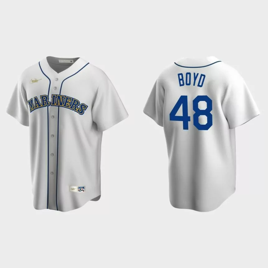 Matthew Boyd Seattle Mariners Cooperstown Collection Home Jersey – White