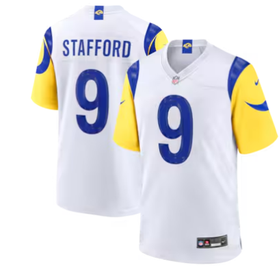 Matthew Stafford Los Angeles Rams Nike White Game Player Jersey - White