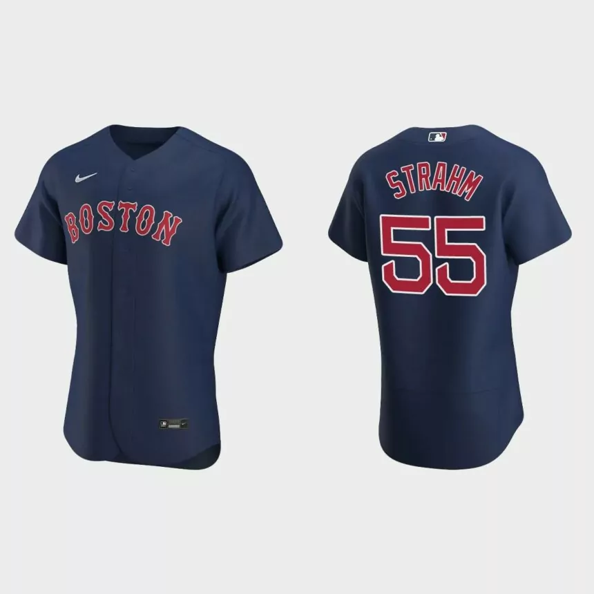 Matthew Strahm Boston Red Sox Authentic Alternate Jersey – Navy