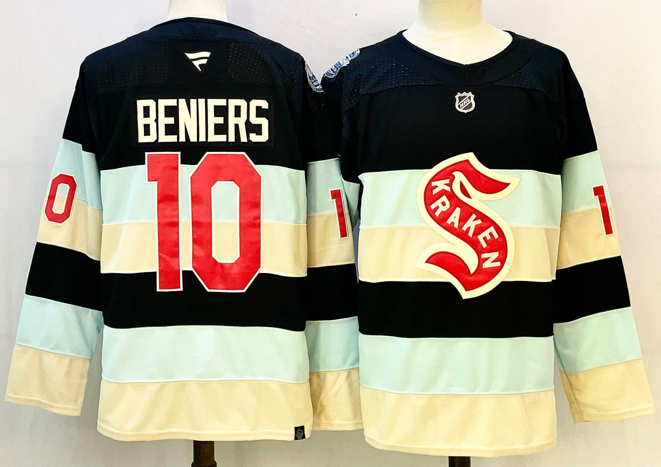 Matty Beniers 10 Seattle Kraken Fanatics  Branded  NHL  Hockey jersey