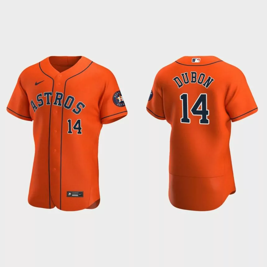 Mauricio Dubon Houston Astros Authentic Alternate Jersey – Orange