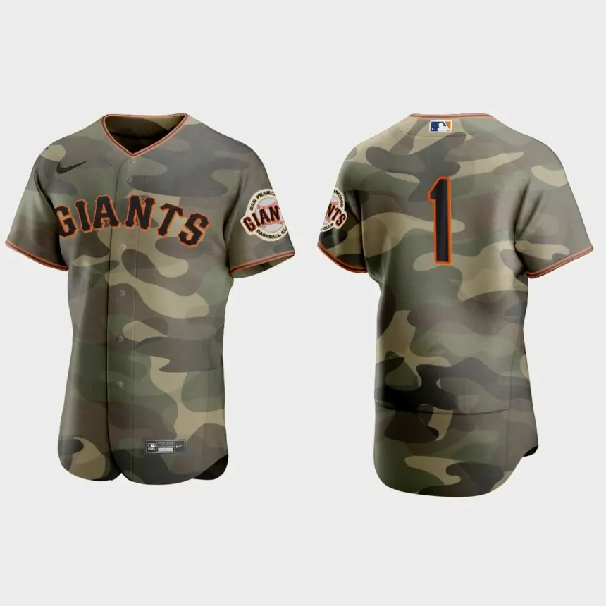 Mauricio Dubon San Francisco Giants 2021 National Armed Forces Day Authentic Jersey – Camo