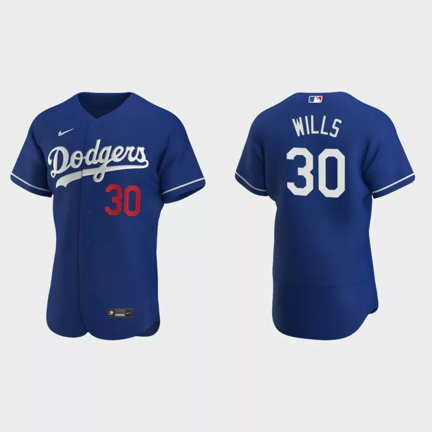 Maury Wills Los Angeles Dodgers Authentic Alternate Jersey – Royal
