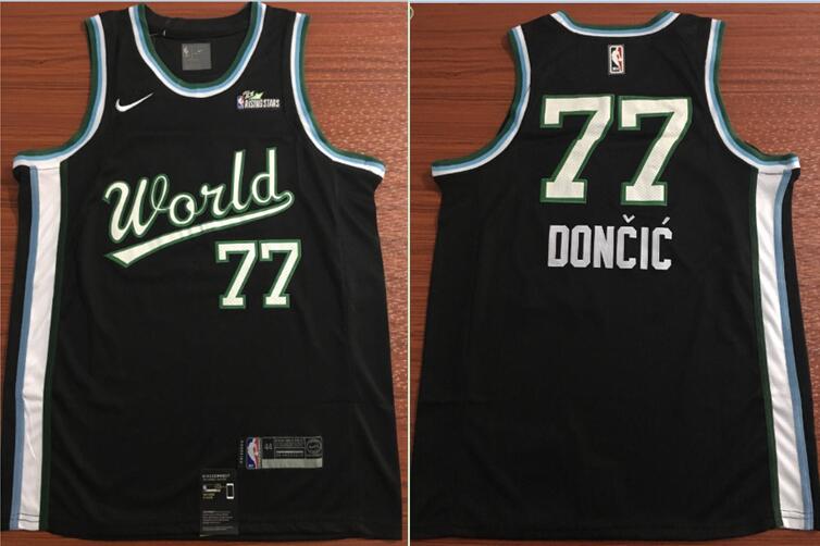 Mavericks 77 Luka Doncic Black 2019 NBA All Star Game Jordan Brand Swingman Jersey
